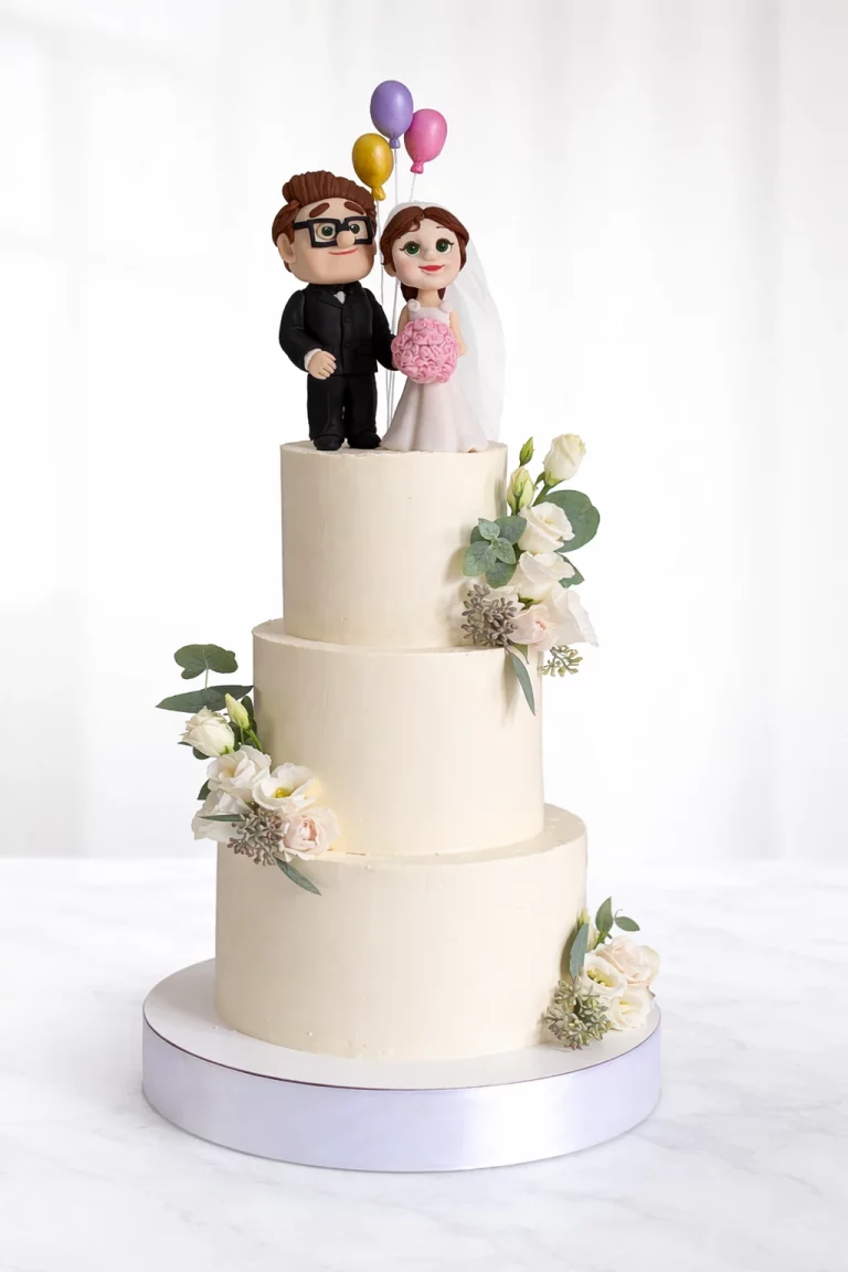 Wedding cake personnalisé avec figurines mariés Dijon Bourgogne Franche-Comté