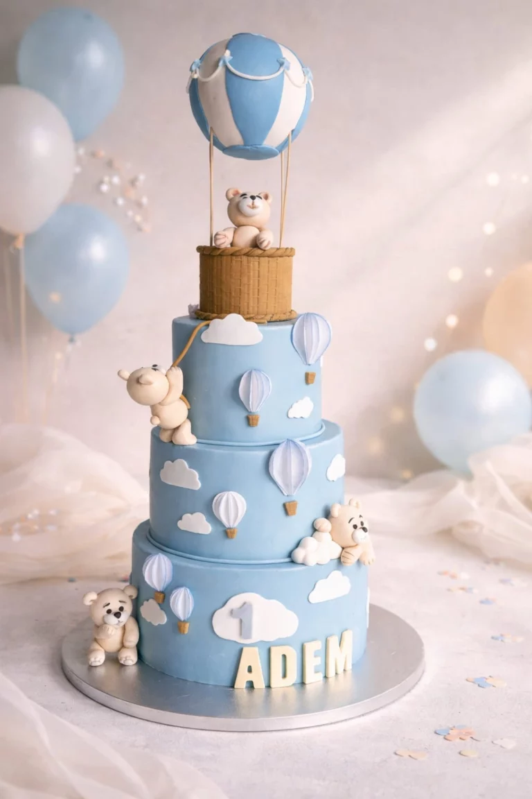 Gâteau anniversaire luxe à Dijon avec décoration moderne et raffinée