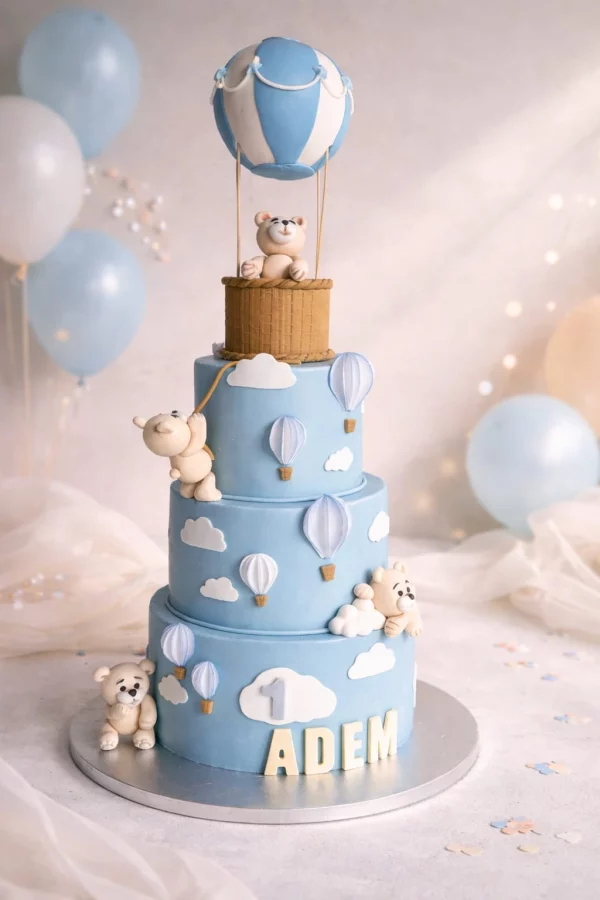 Gâteau anniversaire luxe à Dijon avec décoration moderne et raffinée